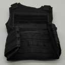 TACNEX Lightweight MOLLE Duty Vest Adjustable Weighted Workout Vest for Men Women (Black)