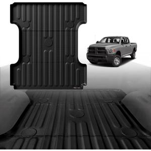 TripleAliners Truck Mat Compatible with 2002-2018 RAM 1500&2002-2026 Ram 2500/3500&1500 Classic 2019-2024 6.4FT Accessories, Truck Bed Mat Heavy Duty Custom Fit All Weather Protection TPE Pickup Liner