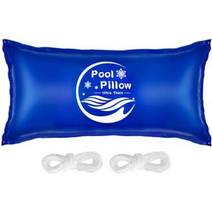 Pool Pillows for Above Ground Pools 4 x 8FT-0.4mm Thick Winterized Pool Pillows Closing Kit Durable Cold Resistant Pool Cover Air Pillow Protective Pool Rope Included