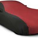 Coverking Custom Fit Exterior Car Cover Designed for Select Infiniti QX50 Model Vehicles: Stormproof Fabric, Black Sides with Red Center