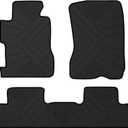 Floor Mats Compatible with 2006-2011 Honda Civic Coupe & Sedan, Custom Fit All Weather Honda Civic Car Mats, Latex Heavy Duty Floor Liners Black 3-pc Set, 2007 2008 2009 2010