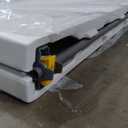 BestOffice 8FT Picnic Table Folding Table Camping Table Plastic Table Fold Up Table Lock for Party Event,White