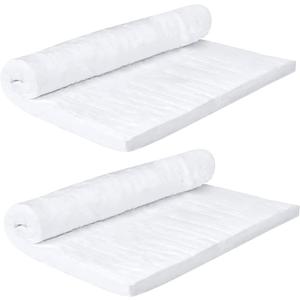 2 PCS 24" x12" x1" (Thick) Ceramic Fiber Blanket Fireproof Insulation Baffle Rated to 2400F, High-Temperature Resistance for Stoves, Kilns, Forges