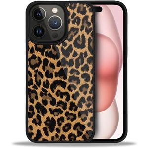 Compatible with iPhone 15 Pro Case,Leopard So Cool for Woman Men Full Body Protective Cover Shockproof Slim Dopamine Designed Case for iPhone 15 Pro 6.1 in -Black