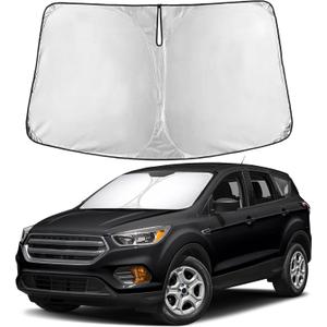 EcoNour Windshield Sunshade Compatible for Ford Escape 2013-2017 2018 2019, Sun Visor for Front Windshield & Window Sun Shade Cover, UV Heat Blocker & Protector, Car Accessories