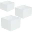 Hfppkn 3 Pcs Hollow Bottom Acrylic Cube Display Box, Plastic Riser Stand for Cupcake Dessert Collectible Buffet Layout