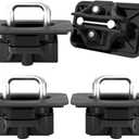 KitsPro Truck Bed Tie Down Anchor for 2015-2025 Ford F-150 and 2017-2025 Ford F-250 F-350 Super Duty, Truck Box Hold Down Hook, Pack of 4 (2017-2025 Ford F-250 Super Duty, Matte Black)