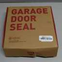 Garage Door Seal Top and Sides, 34FT Rubber Seal Strip Weather Stripping Replacement Soft and Hard Composite, Weatherproofing Garage Door Seals with Installation Nails and Caps, Black