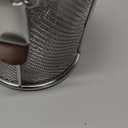 JUUDDENPARTS Stainless Steel Seasoning Strainer, Fine Mesh Tea Ball Strainer with Extended Chain Hook, Multifunctional Seasoning Separator Basket Filter for Home and Restaurant Use(8cm* 10cm)