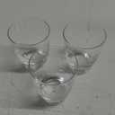 Bormioli Rocco Luna Set Of 3 Double Old Fashioned Glasses, 11.5 Oz. Clear Crystal Glassware, Dishwasher Safe, Made In Italy