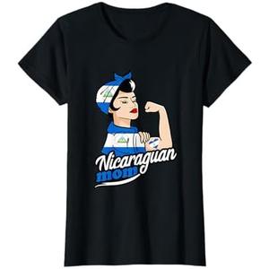 Nicaraguan Roots Nicaraguan Mom Strong Woman Nicaragua T-Shirt, Size Large