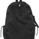 Backpack for College, Lightweight Waterproof Casual Gym Backpacks Travel Work Daypack for Men Women  Fits 14" Laptop (Black)