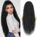 FREEMEIGE Ponytail Extension, Claw Clip Ponytail Extension for Women 30 Inch Long Wavy Pony Tails Hair Extensions Curly Clip in Ponytail Fluffy Natural Looking Synthetic Hairpiece for Daily Use