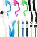 12Pcs Small Cleaning Brush, Crevice Gap Cleaning Brush,Door Window Track Groove Corner Crevice Cleaning Brushes for Cleaning Window Grooves/Bathroom/Toilet Corner/Kitchen/Faucet/Sink/Keyboards
