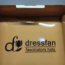 Dressfan Vintage Fascinator Hats for Women,20s 50s Linen Flower Hat for Derby/Church/Wedding/Cocktail/Tea Party, One Size