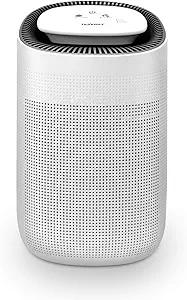 Tenergy Sorbi 1000ml Air Dehumidifier w/Purifying Function, True HEPA Filter, Auto Shutoff, Touch Control Adjustable Air Speed, Ultra-Quiet, Ideal for Closets & Bathrooms