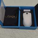 Lamzu Maya X Wireless Gaming Mouse, Ultra Lightweight 47g, Optical Switch, Maximum 30000 DPI, Symmetrical, MCU Nordic 52840, Dust-Proof Encoder, PAW3950 Sensor(Larger Maya) (White)
