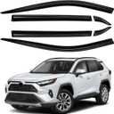 ZZEQYG Window Visors Rain Guard Shield for Toyota RAV4 LE XLE Premium Limited 2019-2025 Accessories Window Rain Guard Visors Vent Visors Window Deflector Out-Channel Vent Shades