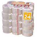 Tape King Clear Packing Tape 3 Inch Wide (Case of 24 Rolls) - 60 Yards Per Refill Roll, (2.7mil Thick) Strong Sealing Adhesive Industrial Depot Tapes for Moving, Packaging, Shipping, Office & Storage (24 Roll Case / 3" Wide)