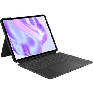 Logitech Combo Touch iPad Pro 13-inch (M4)(2024) Keyboard Case - Detachable Backlit Keyboard for iPad Pro 13, Kickstand, Multi-use Mode - Midnight Black