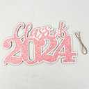 Class of 2024 Banner Graduation Decorations Congratulations on High School and College Graduation, Classroom Celebrations, Glitter Banners, Family Class Party Walls Decorations