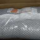 Dourxi Mini Crib Mattress, 38x24X4 Inch Dual Sided Comfort Gel Memory Foam, Breathable Premium Baby Mattress for Mini and Portable Cribs w/Removable Outer Cover - White&Grey