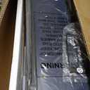 32"W Over The Toilet Storage Cabinet with Metal Frame and 7 Storage Shelves, Bathroom Organizer with Adjustable Shelves and Paper Holder, Farmhouse Storage Cabinet for Bathroom, Laundry, Dark Blue