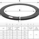 Trampoline Pad, 10ft 12ft 14ft 15ft 16ft Trampoline Replacement Safety Pad, Waterproof and Tear-Resistant Safety Spring Cover Round Frame Pad