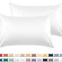 Warmstar Cotton Pillow Cases King Size Set of 2, 600 Thread Count Pillowcases 20x36 Inches, Soft Long Staple Cotton Pillowcases Breathable with Envelope Closure,White