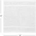 Avalon Towels Cotton Washcloths  (Pack of 60) Size 12x12 Inches, 100% Ring Spun Cotton, Soft & Absorbent Face Towels, Gym Towels, Hotel and Spa Quality, Reusable Fingertip Towels (White)