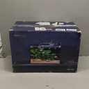 10 Gallon Aquarium Set Glass Fish Tank, Heater Self Cleaning System Filter with Media Bright Light Cleaning Tool, Leak-Proof Clear Rimless Betta Tropical Freshwater Fish