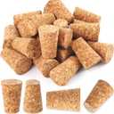 20 Pack Wine Corks, Natural Soft Wood Wine Bottle Corks, Leakproof Tapered Corks, Wooden Replacement Wine Stoppers for Wine Beer Liquor Bottles, DIY Crafts