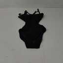 Blooming Jelly Womens Sexy One Piece Swimsuit Cut Out Backless Monokini Swimsuits Scoop Neck Cheeky Bathing Suit (Small, Black)