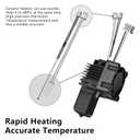For Bambu X1 X1C Hotend Assembly Complete Kit with 0.2mm Hardened Steel Nozzle, Ceramic Heater, Thermistor, Cooling Fan for Bambu Lab X1 Carbon Print Head 3D Printer Hotend Extruder Kit