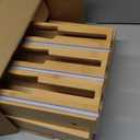 Calmbee 9 IN 1 Storage Bag Organizer for Kitchen Drawer, Bamboo Foil and Plastic Wrap with Cutter, Organizers Compatible Gallon, Quart, Sandwich Snack Size (Natural)