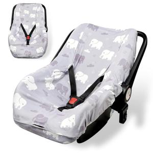 TANOFAR Baby Car Seat Cover Liner, Infant Carseat Cover Liner and Protection for Boys Girls, Universal Fit Car Seat Protective Cover, Soft Comfortable, Machine Washable, Grey Elephant