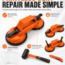 Floor Gap Fixer Tool Laminate Repair Kit Dent Puller Dent Kit Remover Tool Flooring Vinyl Fix Suction Cup Plank Grabber Pro Lvp Luxury Floating Installation Heavy Duty Wood Filler Tile