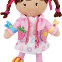 June Garden 15.5" Dressy Friends Daisy - Educational Stuffed Plush Doll for Kids and Toddlers 2 Years and Up - Montessori Buckle Soft Toy
