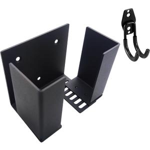 EV Charger Holder-Adjustable for Different Size Control Box, Heavy Duty Metal Wall Mount Bracket with Cable Hook for J1772 EV Mobile Charger & Telsa Charger, Enduring Charging Box Holder