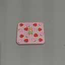 GLDRAM Pink Strawberry Travel Bag for Nintendo Switch/OLED/Lite/2, Cute Carrying Case Portable Sling Shoulder Bag Accessories Bundle for Switch with Game Card Case Holder & 2 Thumb Grip Caps for Girls