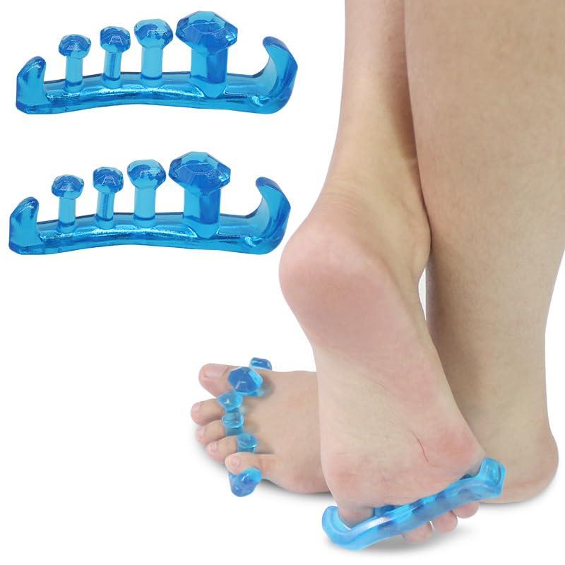 Silicone Toe Separators, Toe Spacers for Bunion Relief, Hammer Toe & Foot Pain, Comfort Toe Stretchers for Women & Men