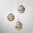 Pendant Lights Modern Crystal Chandeliers Hanging Light Fixture for Kitchen Island Sphere Pendant Light,Adjustable Chandelier for Dining Room,Foyer,Living Room Entryway