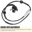 Downhill 1 PC ABS Wheel Speed Sensor, Durable Rear Left and Right Anti-Lock Sensor, Compatible with Peugeot 307 308 408 Accessories, Replacement#4545L0 454508 9665386880 (Black)