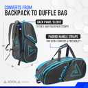 JOOLA Tour Elite Bag, Black/Light Blue