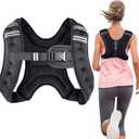 Weighted Vest Weight Vest for Men Women Kids Weights Included, Body Weight Vests Adjustable for Running, Training Workout, Jogging, Walking (12 lbs, Black)