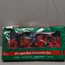 Kurt Adler 35-Light Red Poinsettia Light Set