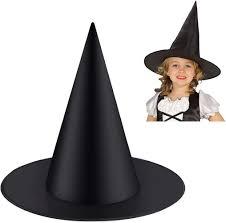 Halloween Witch Hats for Women Black Adult Witches Hats Wizard Cosplay Halloween Costume Accessory for Party Yard Decor