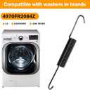 4970FR2084Z Washer Suspension Spring Replacement for LG Washing Machines, Washer Suspension Hinge Spring, 2 Pack