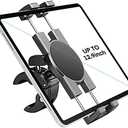 KDD Spin Bike Tablet Holder Mount, Phone iPad Holder Stand Exercise Bike Handlebar Mount for Stationary Bicycle, Treadmill, Microphone Stand, Fit for iPad Pro 12.9, Galaxy Tabs, iPhone(4.7-13”)
