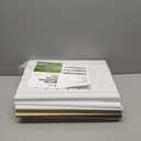 6 Pack Acoustic Panels Sound Absorbing for Recording Studio Walls, White Self-Adhesive Leaf Textured Decorative Art Ceiling Tiles - Acoustical Treatments for Home Office Room Door 17"×12"×0.4"